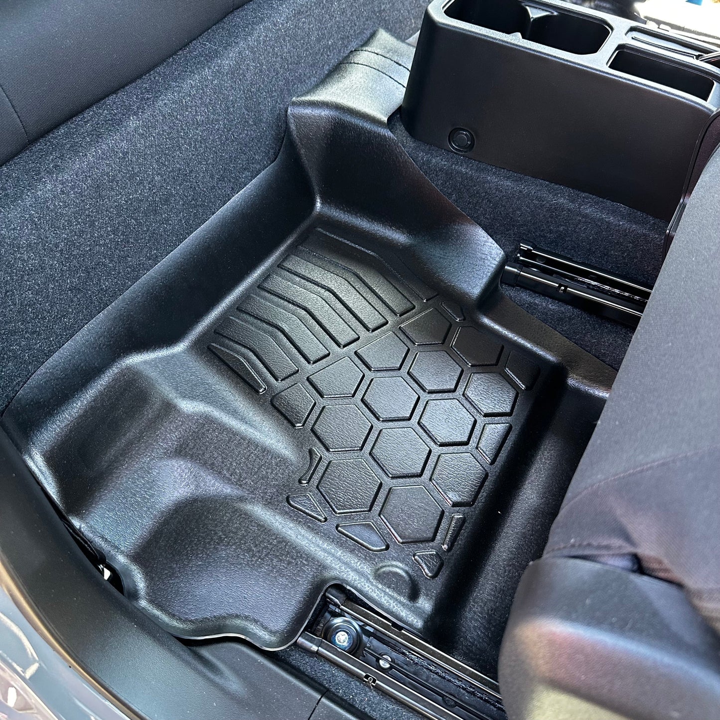 Rear MUDTAMER floor mat installed in a Suzuki Jimny