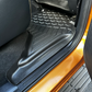 Rear MUDTAMER floor mat installed in vehicle