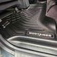 Rear set of MUDTAMER floor mats installed in a Toyota Landcruiser 80 Series